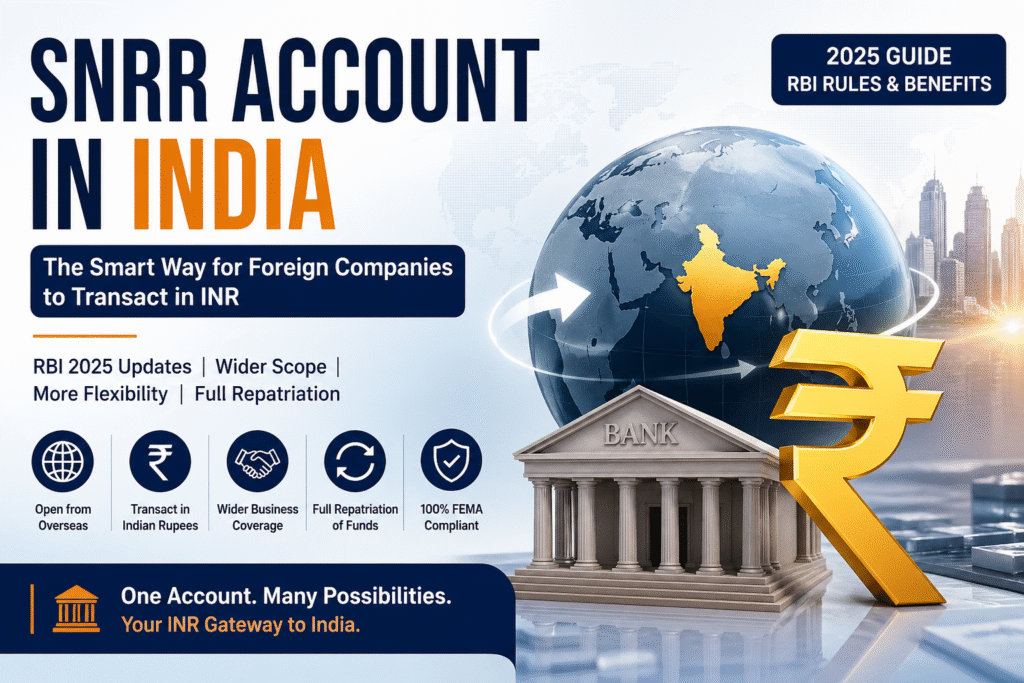 SNRR Account India for foreign companies and investors under RBI 2025 regulations